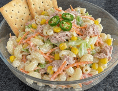 Ensalada veraniega de atún con pasta – ligera, sabrosa y rápida Ensalada veraniega de atún con pasta – ligera, sabrosa y rápida