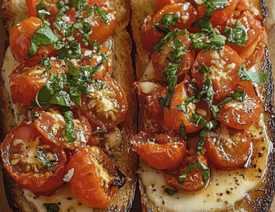Bruschetta de Ajo Asado y Tomate: Un Clásico Italiano Lleno de Sabor