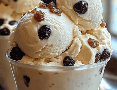 Helado De Ron Y Pasas Helado De Ron Y Pasas