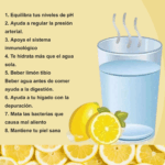 Beneficios de beber agua tibia con limón en ayunas