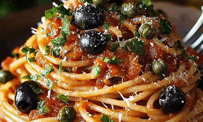 Pasta Puttanesca: Un Clásico Italiano con un Toque Picante y Delicioso