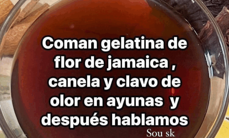 Gelatina de Jamaica con Clavo de Olor