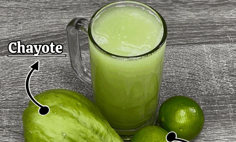 Licuado de chayote y limón: fresco, nutritivo y lleno de beneficios