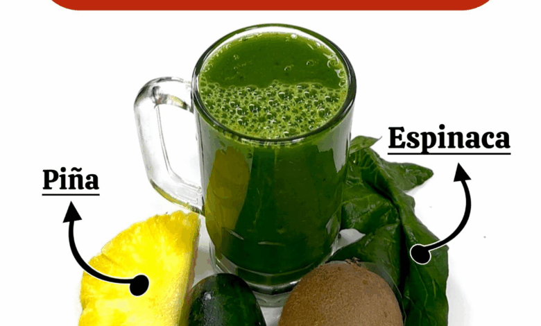 Licuado verde quema grasa: pierde peso de forma natural y acelera tu metabolismo