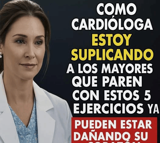 ¡Atención! 5 ejercicios que pueden dañar el corazón en adultos mayores, según una cardióloga