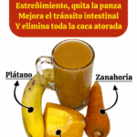 Jugo natural para el estreñimiento, desinflamar el vientre y eliminar los residuos intestinales