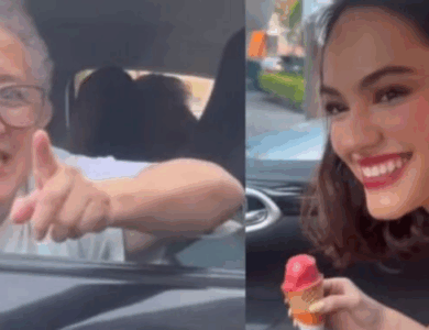 VIDEO: El comentario de una señora mayor en el semáforo al ver a una mujer maquillada