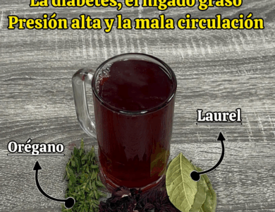 Bebida natural para la diabetes, el hígado graso, la presión alta y la mala circulación