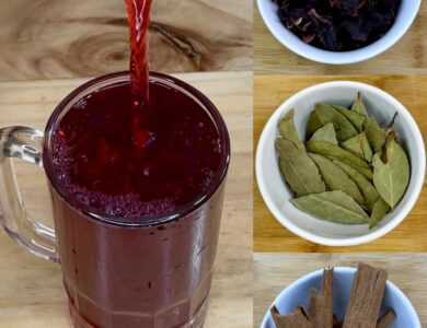 Té de Flor de Jamaica con Laurel y Canela