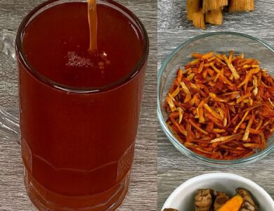 Infusión de semilla de aguacate con canela y cúrcuma