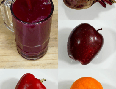 Bebida natural para la vista, anemia y el hígado graso