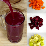 Batido Natural de Remolacha, Zanahoria y Manzana Verde: Energía, Color y Bienestar en un Vaso