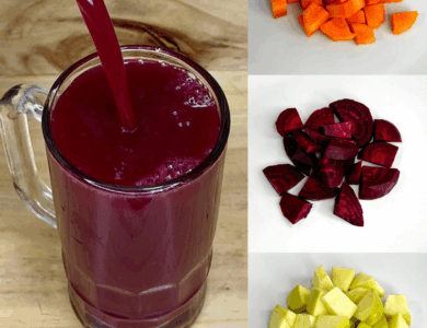 Batido Natural de Remolacha, Zanahoria y Manzana Verde: Energía, Color y Bienestar en un Vaso