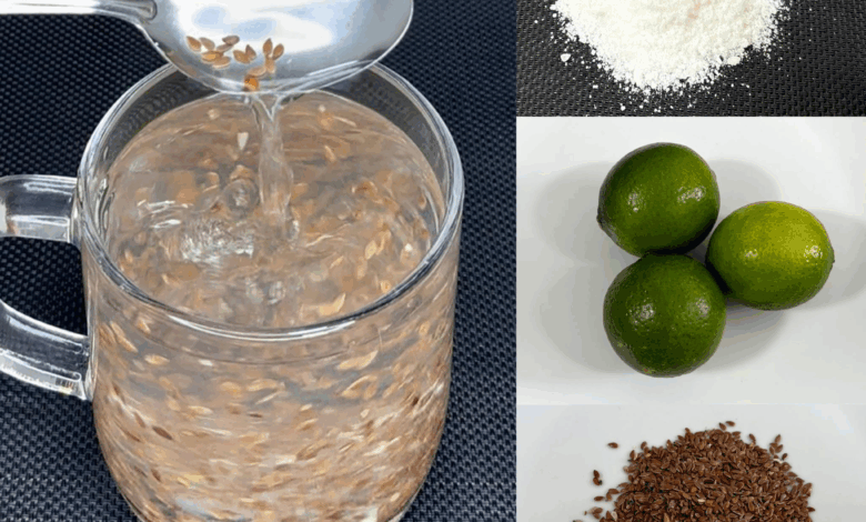Mezcla Natural de Linaza, Limón y Agua Tibia: Adiós al Estreñimiento y Bienestar Digestivo