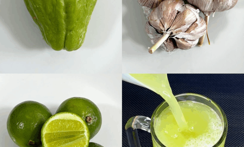 Infusión de Chayote, Limón y Ajo: Bienestar Natural en una Taza