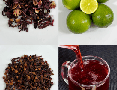 Infusión de Jamaica, Clavo y Limón