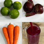 Batido Natural de Zanahoria, Remolacha y Limón: Energía, Fibra y Antioxidantes en un Vaso