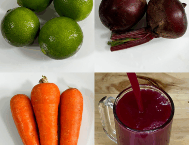 Batido Natural de Zanahoria, Remolacha y Limón: Energía, Fibra y Antioxidantes en un Vaso