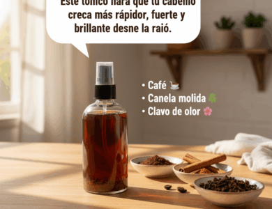 Potente tónico capilar de café, clavo y canela para hacer crecer el cabello más rápido