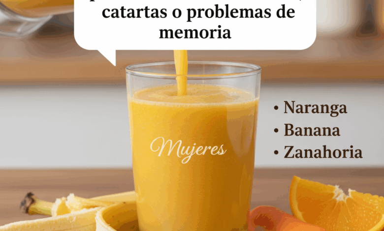 Potente batido natural para recuperar la vista, la memoria y la energía