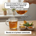 Bebida Natural que Equilibra la Glucosa, la Presión y la Circulación