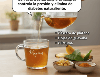 Bebida Natural que Equilibra la Glucosa, la Presión y la Circulación