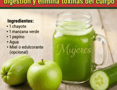 Jugo de Pepino, Manzana Verde y Chayote: El Depurativo Natural que Desinflama y Limpia el Cuerpo