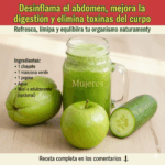 Jugo de Pepino, Manzana Verde y Chayote: Un Depurativo Natural para Desinflamar el Abdomen