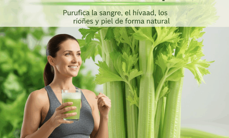 Jugo de Apio para Limpiar Riñones, Hígado y Pulmones