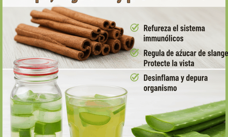 Aloe vera y canela: el dúo natural que fortalece tu salud y protege tu visión