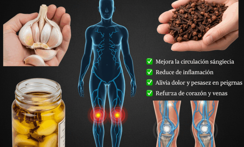 Ajo y clavos de olor: el remedio natural para las várices y la circulación
