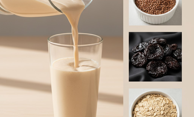 El batido natural que elimina la panza hinchada, el estreñimiento y el colon irritado