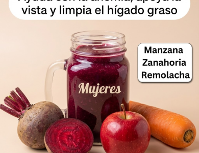 Recupera la vista, elimina la anemia y limpia el hígado con este batido natural
