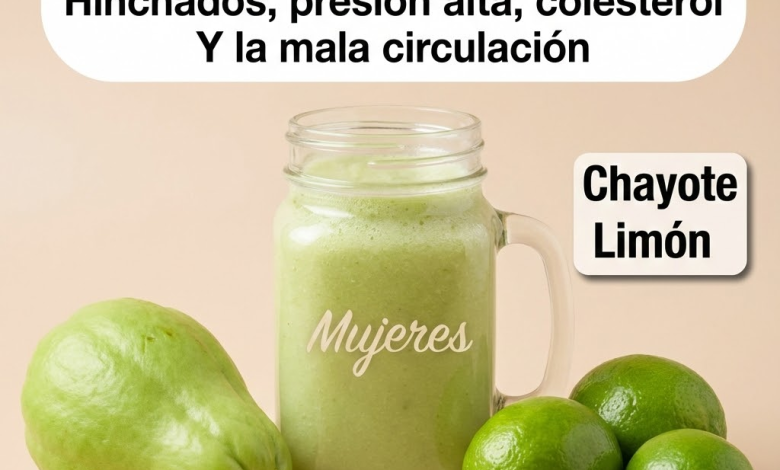 Licuado de Chayote y Limón: la bebida natural que depura, hidrata y revitaliza tu cuerpo