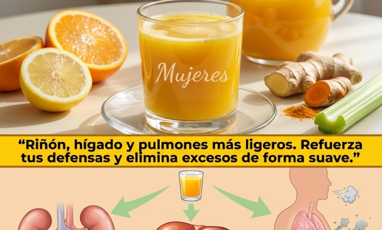 Jugo de Naranja y Jengibre para Limpiar Riñones, Pulmones e Hígado de Forma Natural