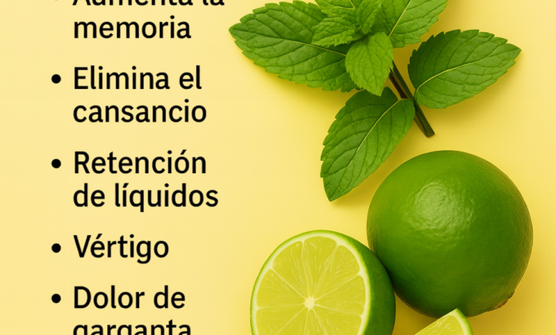 Jugo de Hierbabuena con Limón: El Secreto Refrescante que Revitaliza tu Cuerpo y Tu Mente