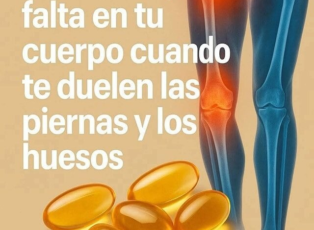 La Vitamina Esencial para Aliviar el Dolor en Piernas y Huesos