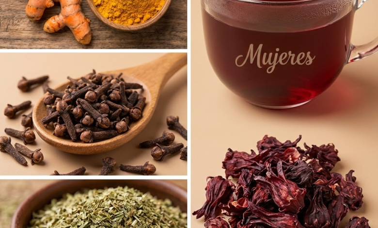 Cúrcuma, Clavo, Orégano y Flor de Jamaica: La Infusión Poderosa para Inflamación, Presión y Defensas