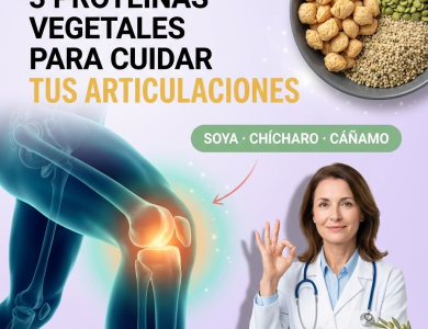 3 Proteínas Vegetales que Podrían Apoyar tus Articulaciones: Soya, Chícharo y Cáñamo