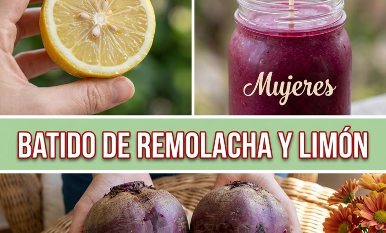 Batido de Remolacha y Limón: Limpia el Hígado, Mejora la Digestión y Refuerza tus Defensas