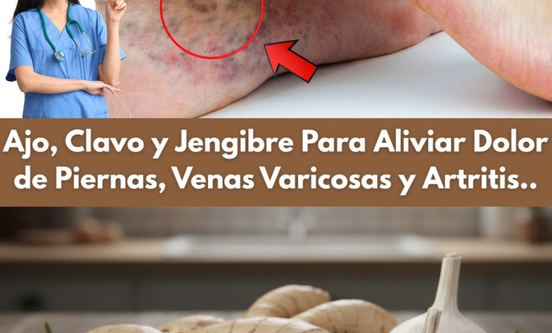 Mezcla Natural de Ajo, Clavo y Jengibre: Alivio para Dolores, Inflamación y Mala Circulación
